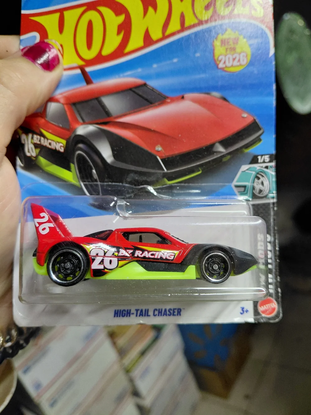 High-Tail Chaser, a brand-new 2026 casting from the HW Mods series (1/5) numbere